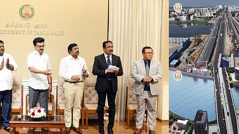 Chief Minister MK Stalin inaugurated the newly constructed twin bridge at Okkiyam Thoraipakkam on Old Mahabalipuram Road (OMR) on Thursday