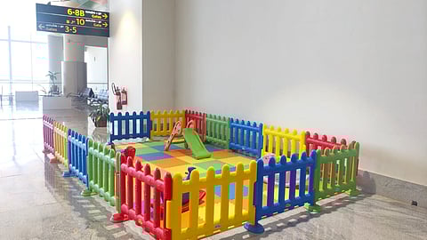 Kids' play area at the Tiruchy international airport