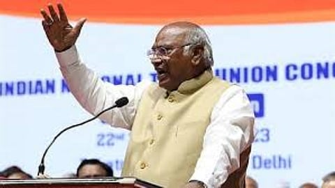Congress president Mallikarjun Kharge