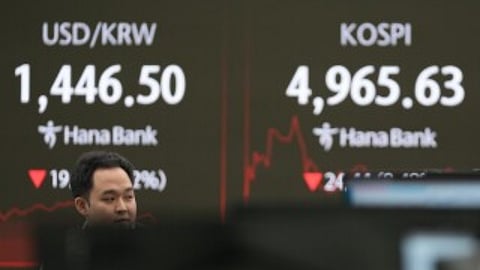 Global shares mostly dip as yen rises against US dollar