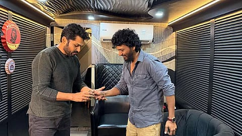 Director Lokesh Kanagaraj with actor Karthi