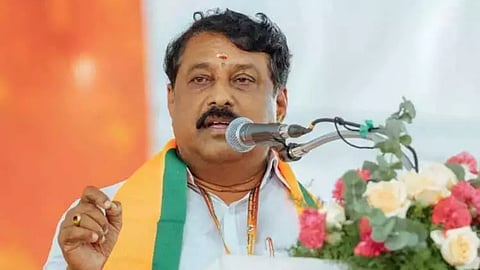 BJP state president Nainar Nagenthran