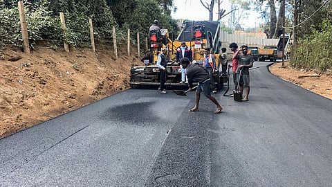 Road works under way in full swing in the Nilgiris