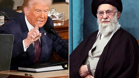 Donald Trump and Ayatollah Ali Khamenei