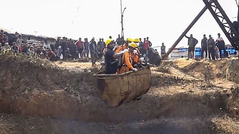 Search and rescue operation underway after at least 18 miners were killed and several others were feared trapped following an explosion in an illegal coal mining site, in East Jaintia Hills district, Meghalaya