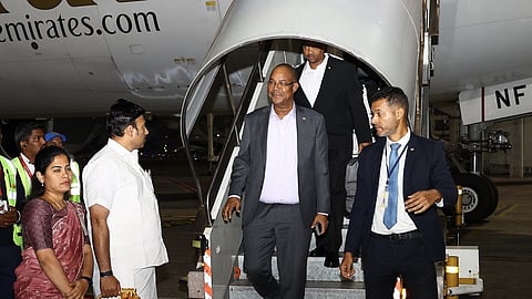 Seychelles President Patrick Herminie