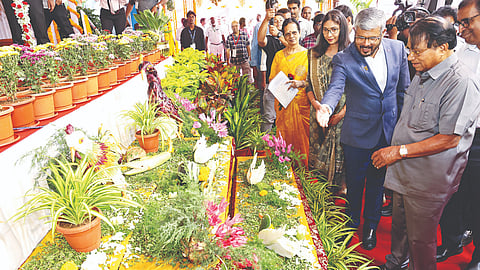 VIT chancellor G Viswanathan at the agricultural exhibition
