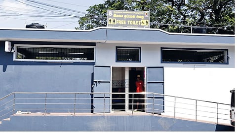 Newly constructed free toilet at Maduvinkarai in Guindy