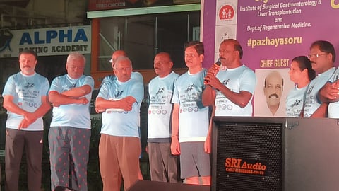 State Minister for Health and Family Welfare Ma Subramanian flagging off the “Marathon 2026 – Run for Rice” at Besant Nagar beach
