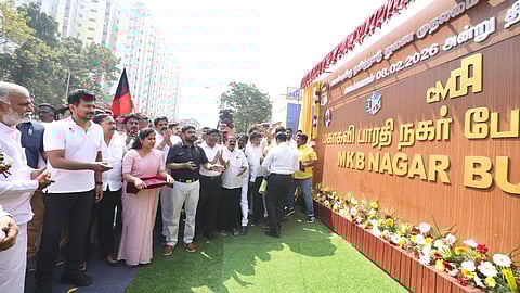Udhayanidhi Stalin inaugurates the bus terminus in North Chennai