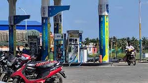 Representative image of a petrol bunk