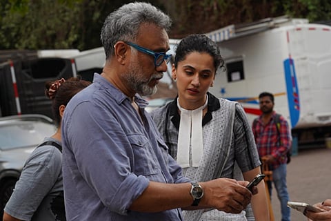 Taapsee Pannu in the sets of Assi - an urgent watch