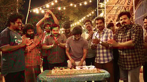 Celebration at the shooting spot