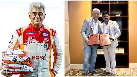 Ajith Kumar with Sendhil Kumar, MD, Nova Life Space Pvt Ltd