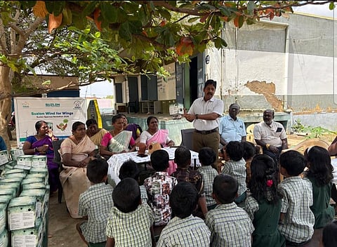 Image of the distribution of nests