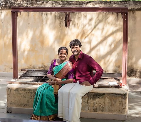 Sivakarthikeyan with wife Aarthy