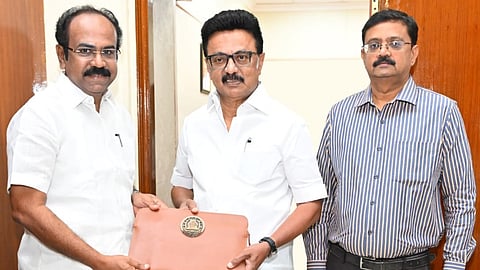 Finance Minister Thangam Thenarasu, Chief Minister MK Stalin