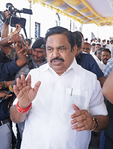 Leader of the Opposition Edappadi Palaniswami