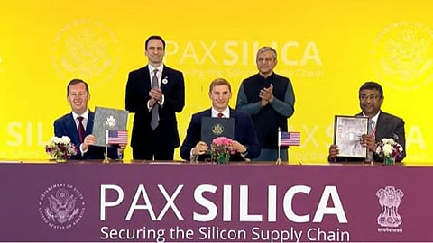 India and the United States sign the Pax Silica declaration
