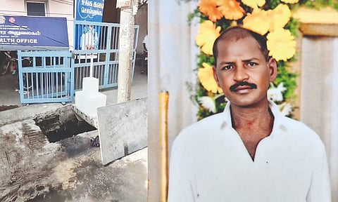 Loadman falls into open stormwater drain outside Tiruvallur district health office, dies