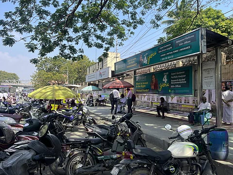 Bus shelter Saidapet Taluk office