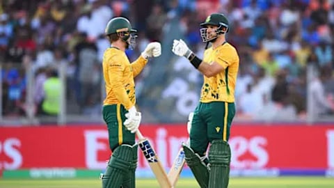 South Africa's captain Aiden Markram scored an unbeaten 82 hammered Windies by 9 wickets in Ahmedabad.