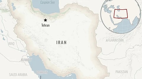 Iran locator map