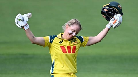 Captain Alyssa Healy scored 158 against India.