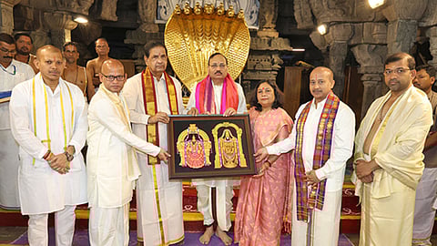 Chief Justice of India, Justice Surya Kant offered his prayers at Tirupati temple on Sunday (March 1)