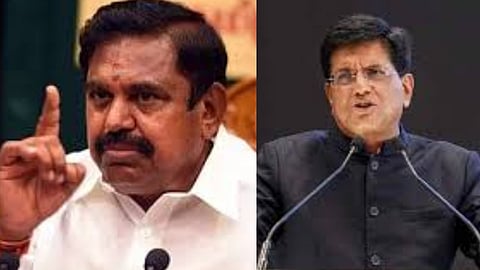 (L-R) Edappadi K and Piyush Goyal