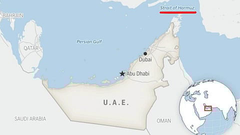 Strait of Hormuz locator
