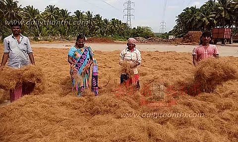Rs 100 crore Pollachi coir exports hit in a week due to West Asia war