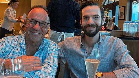 Joel Gavalas with his son, Jonathan Gavalas