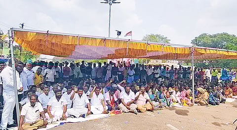 Protest against custodial torture in Manamadurai.