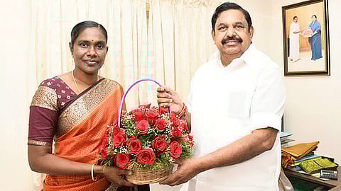 Ex- Naam Tamilar Katchi (NTK) functionary Kaliyammal switches to AIADMK