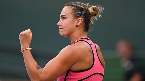 Belarus's Aryna Sabalenka makes it to the final for the third time.