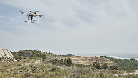 Drone surveyed the quarries in Madurai districts