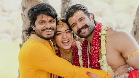 Image of Vijay Deverakonda, Rashmika Mandannan and Anand Deverakonda