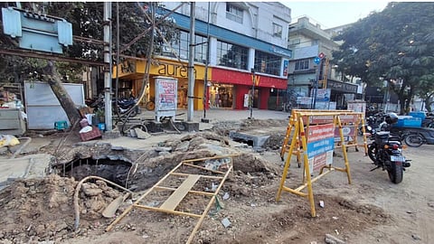 Snail-paced stormwater drain works on Anna Nagar 2nd Avenue calls for safety arrangements