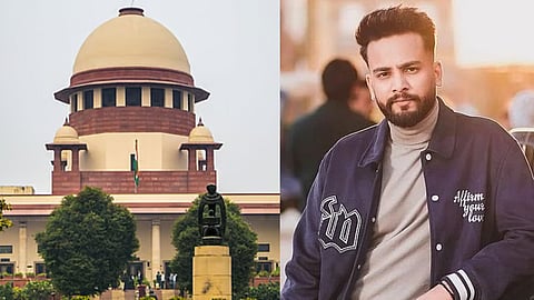 (L) Supreme Cpurt, (R) YouTuber Elvish Yadav