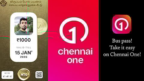 Chennai One App monthly bus pass