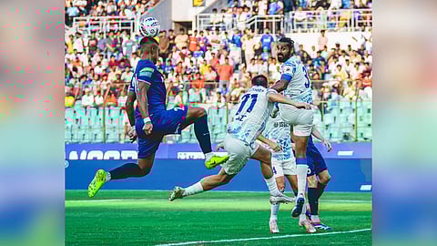 The match ended in a draw 1-1 between Chennaiyin FC and FC Goa