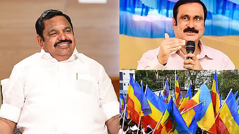 (L) Edappadi K Palaniswami, (R-top) Anbumani Ramadoss