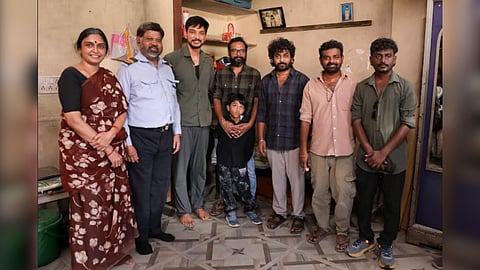 Director Raju Murugan visited the sets of Bloody Politics
