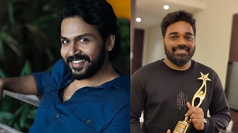 Karthi and Madonne Ashwin