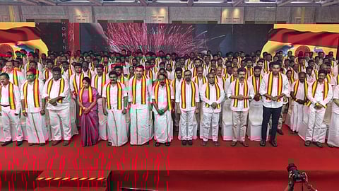 TVK chief Vijay on Sunday introduced a candidate line-up for the 2026 TN Assembly elections