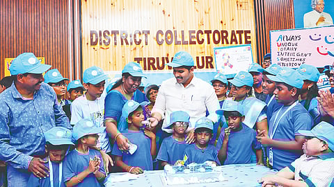 Autism Day celebrated at Tiruvallur Collectorate