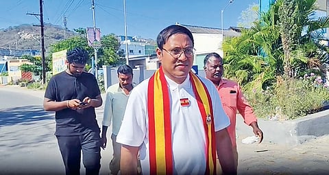 TVK candidate Sathiya Kumar