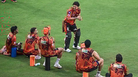 Sunrisers captain Ishan Kishan at a training session