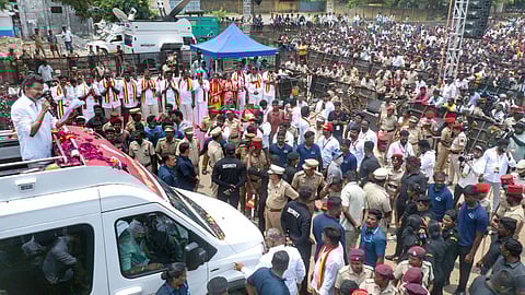 TVK chief actor Vijay's campaign in Puducherry on Saturday